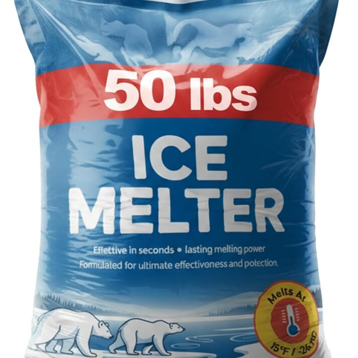 Ice Melt Safer for Concrete-20 lb Bag, Ice Crusher Blend Snow Salt Ice Melt, Salt for Snow and Ice Removal, Sidewalk Salt, Driveway Salt, Snow Melt is Effective Up to -15