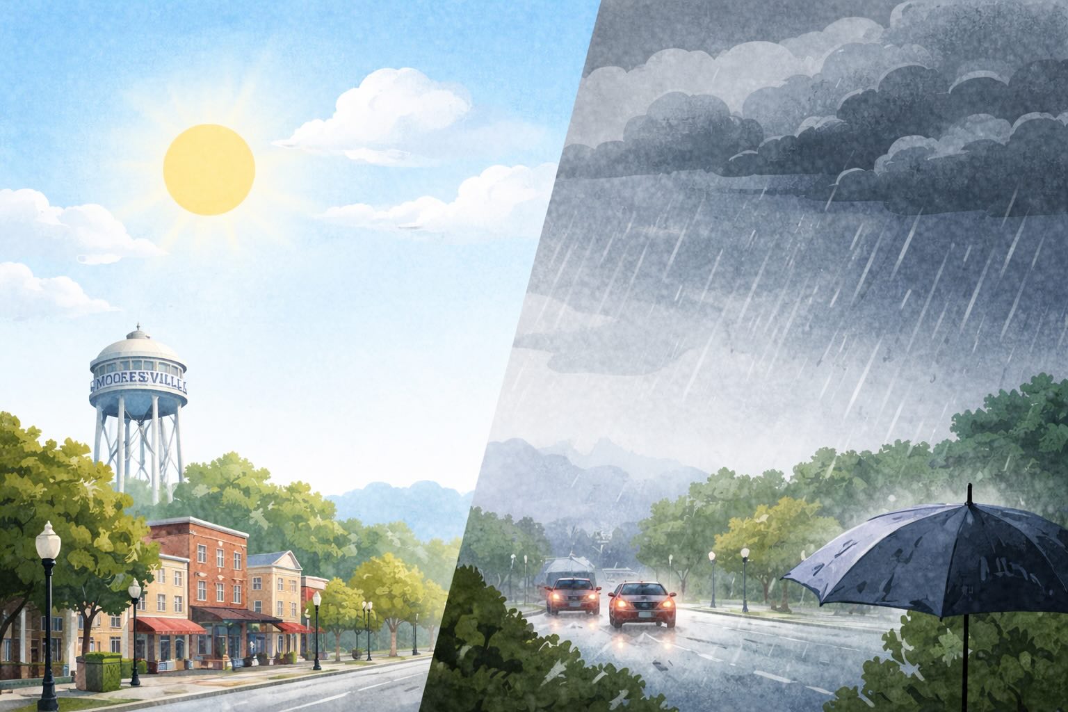 Mooresville Weekend Weather: Warm Friday, Rainy Finish Ahead