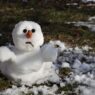 Snowman melting