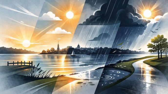 Mooresville Midweek Weather: Cool Start, Rainy Thursday, Sunny Finish